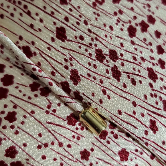 Joie red floral on cream tie waist single side split maxi halter top dress - Picture 9 of 9